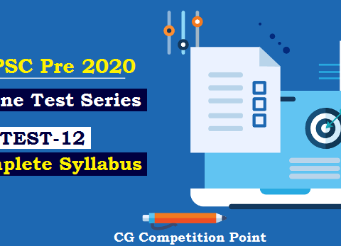 CGPSC Pre Test Series 2020 Test-12