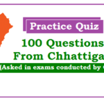 100 questions from CG PSC exams