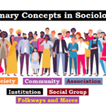 primary concepts in sociology