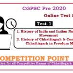 CGPSC Pre Test Series 2020 test-1