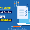 (CGPSC Pre 2020 Test Series) Test-12: General Studies
